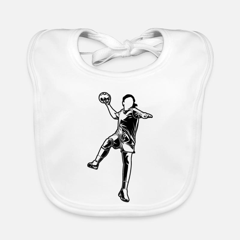 Filles de handball Bavoir bio Bébé