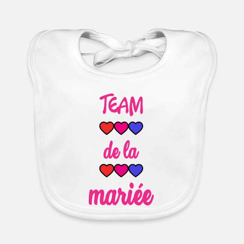 EVJF. MARIEE. TEAM. TEAM MARIEE. FUTURE MARIEE Bavoir bio Bébé