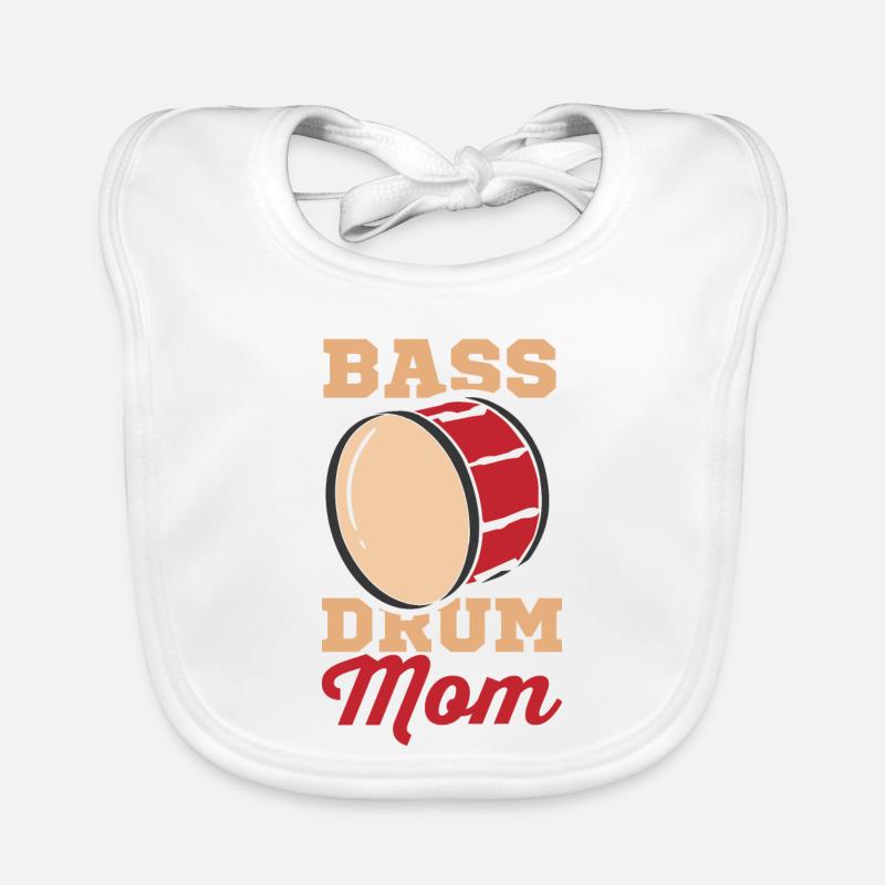 Bass Drummer Mutter Baby Bio-Lätzchen