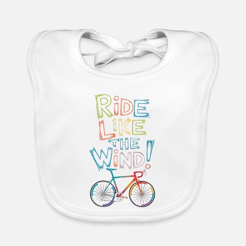 Roulez comme le vent Conception du vélo Bavoir bio Bébé