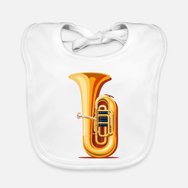 Tuba Grafik Baby Bio-Lätzchen
