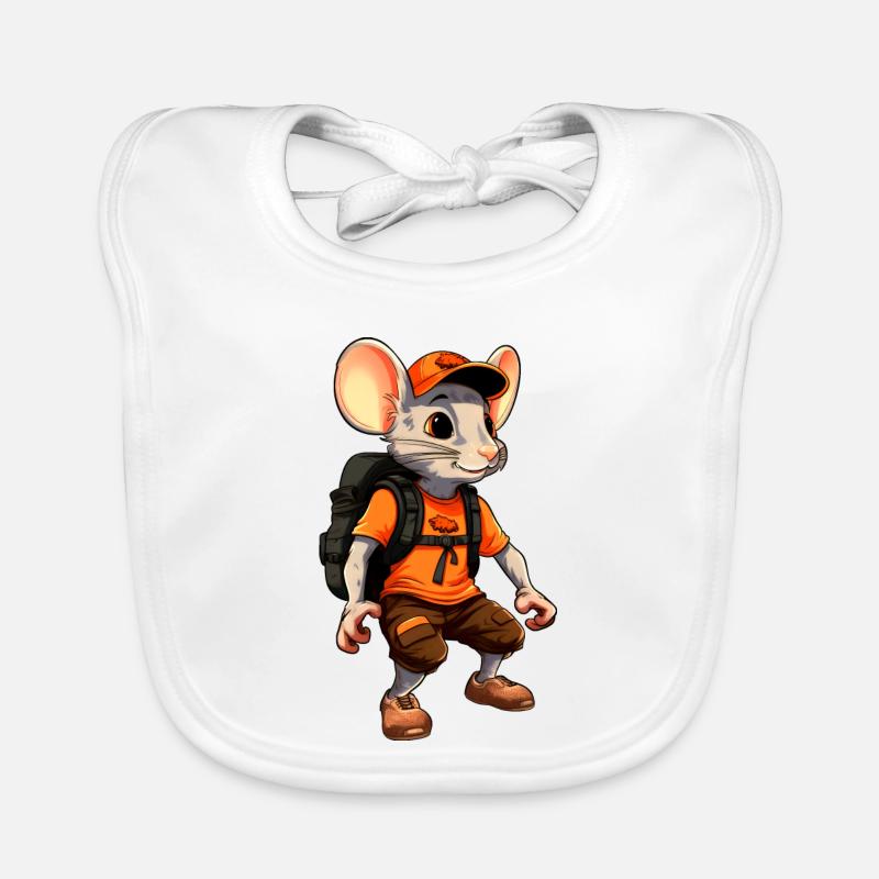 Rat Alpiniste / Rat de randonnée Bavoir bio Bébé