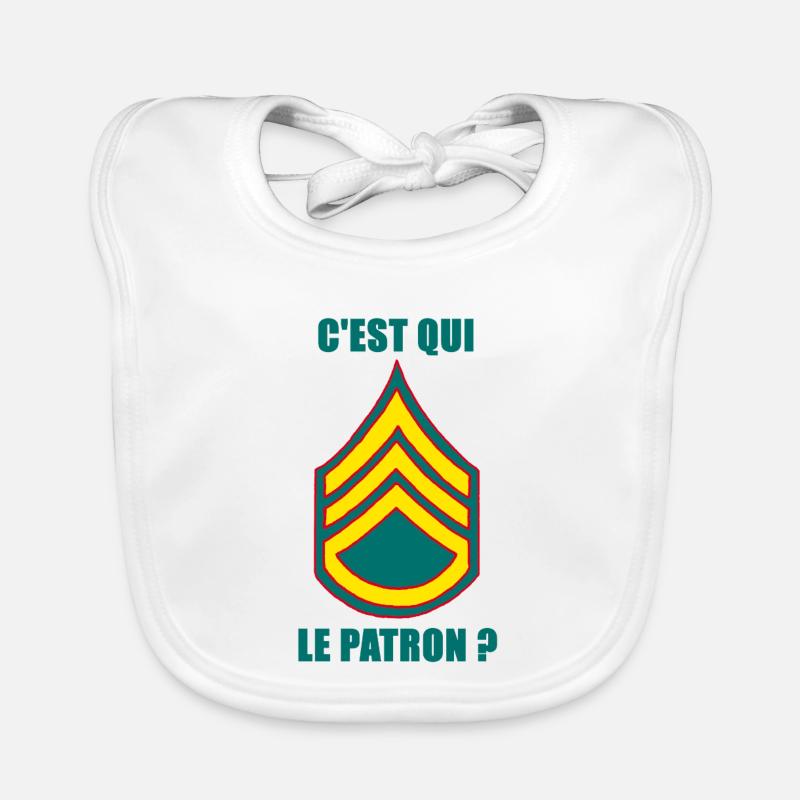 C'est qui le patron ? Bavoir bio Bébé