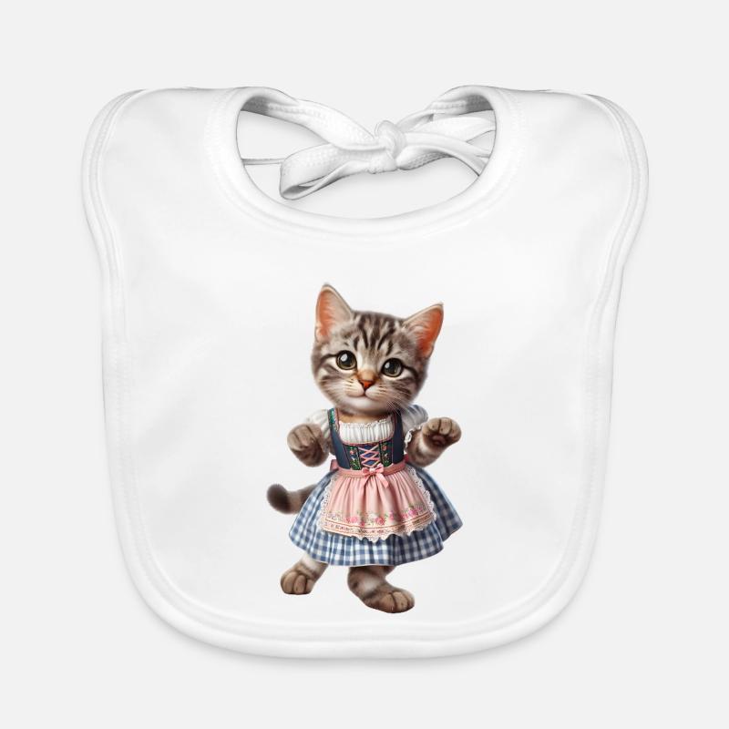 Chat traditionnel Bavoir bio Bébé