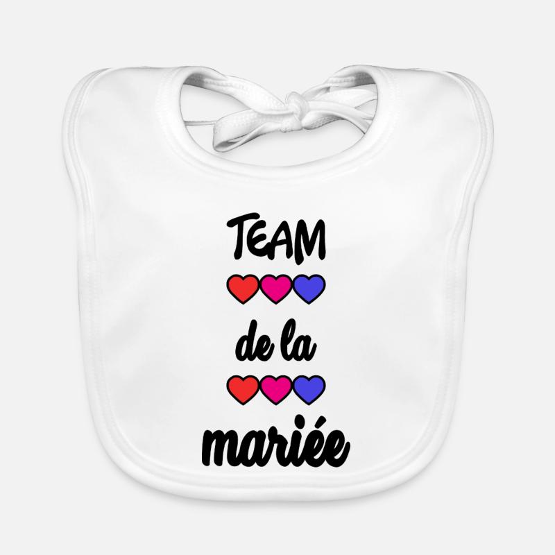 EVJF. MARIEE. TEAM. TEAM MARIEE. FUTURE MARIEE Bavoir bio Bébé