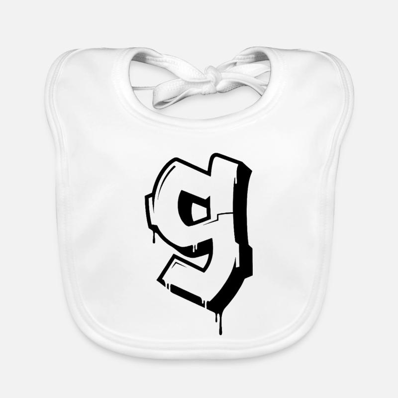 Graffiti 9 Organic Baby Bibs
