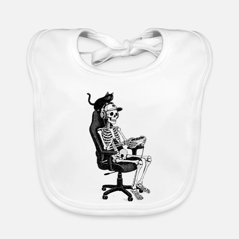 Gaming Skeleton Baby Bio-Lätzchen