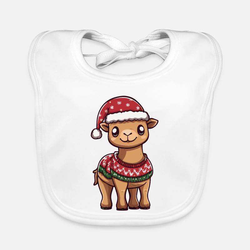 Noël à dos de chameau Bavoir bio Bébé