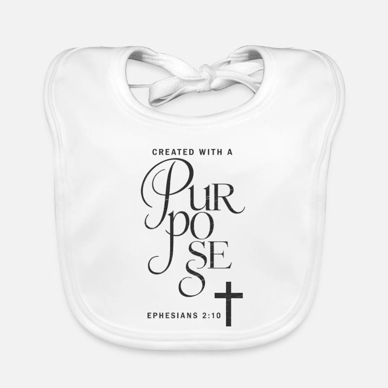 Croix de la Foi Intentionnelle Bavoir bio Bébé