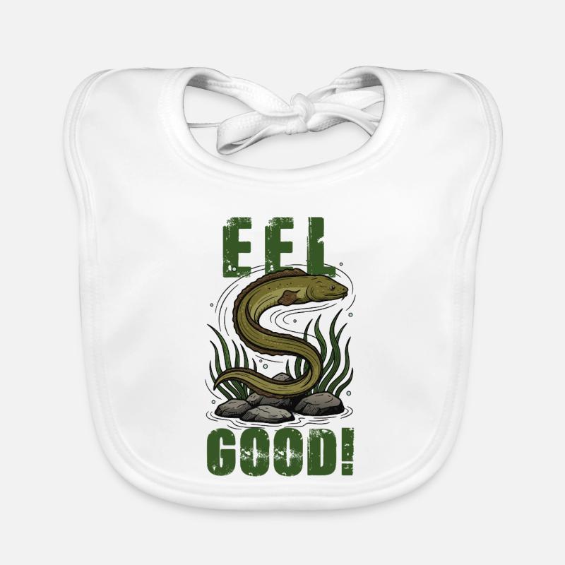 Vintage Eel Eel Good Humor Organic Baby Bibs