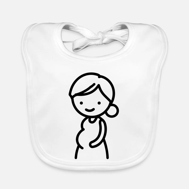 femme enceinte Bavoir bio Bébé