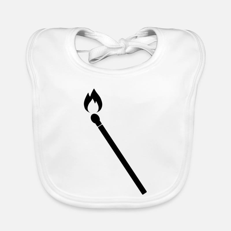 Burning Match Organic Baby Bibs