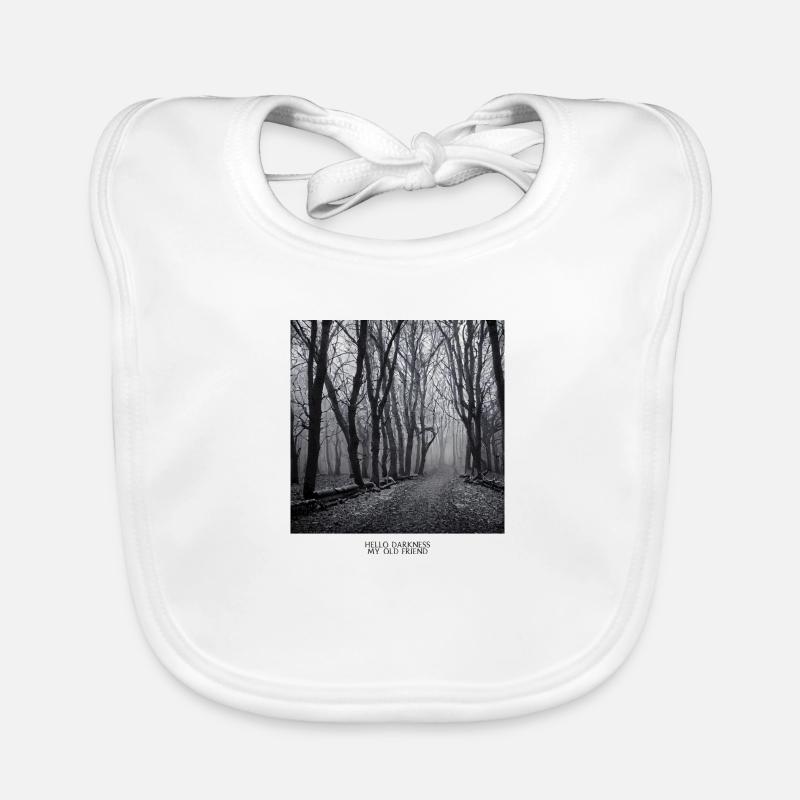 Hello Darkness | Fun-Shirt Baby Bio-Lätzchen