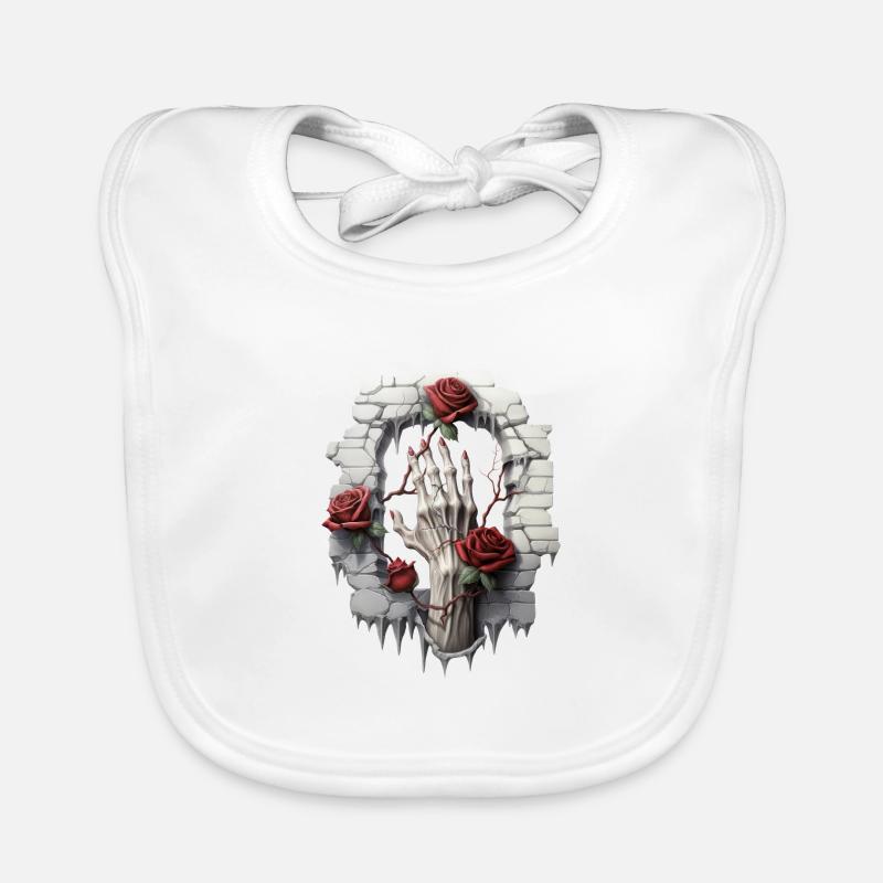 Rosen und Illustrationen: Eine Gothic-Sammlung Baby Bio-Lätzchen