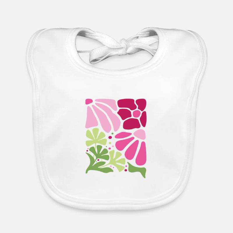Boho Fleurs Printemps Eté Jardin Nature Bavoir bio Bébé