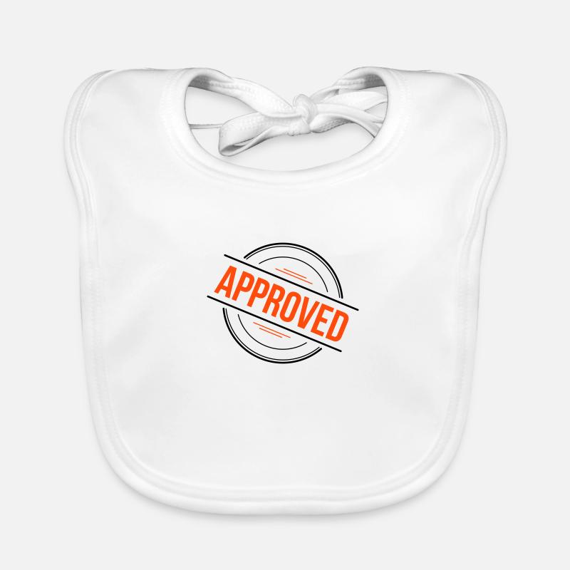 Tampon approuvé – 2 couleurs Bavoir bio Bébé