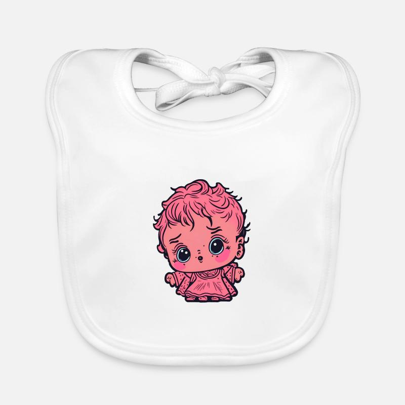 Kleines Mädchen Baby Bio-Lätzchen