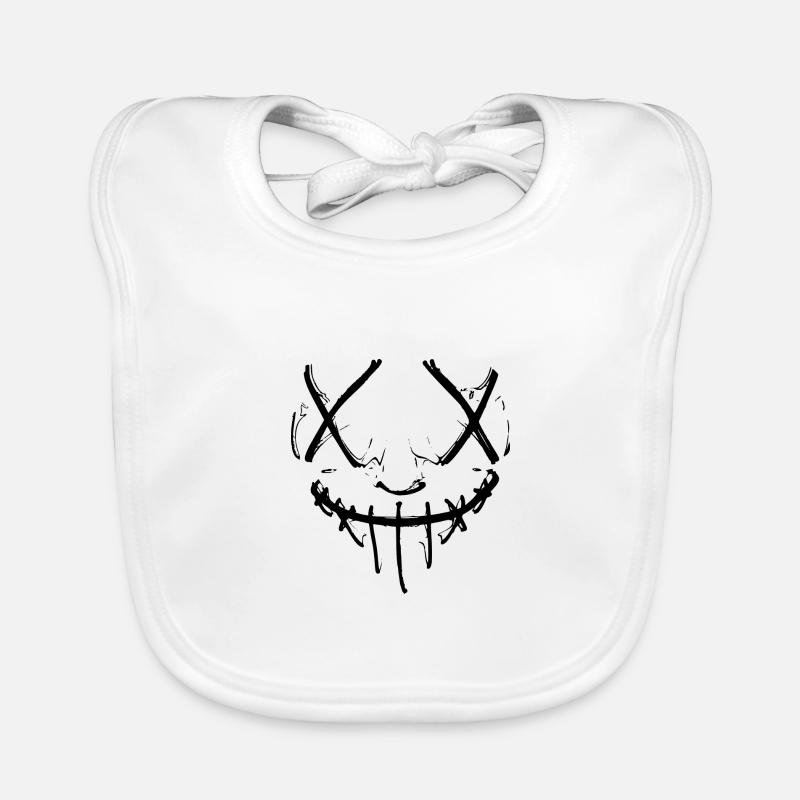 Evil Horror Mask Purge Optique Halloween Face Bavoir bio Bébé