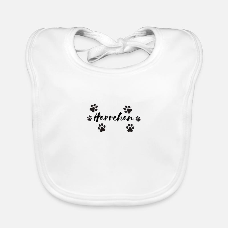 Herrchen Hundehalter Partnerdesign Baby Bio-Lätzchen