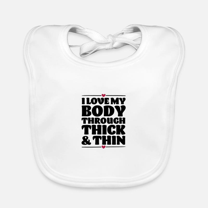 Liebe deinen Körper Baby Bio-Lätzchen