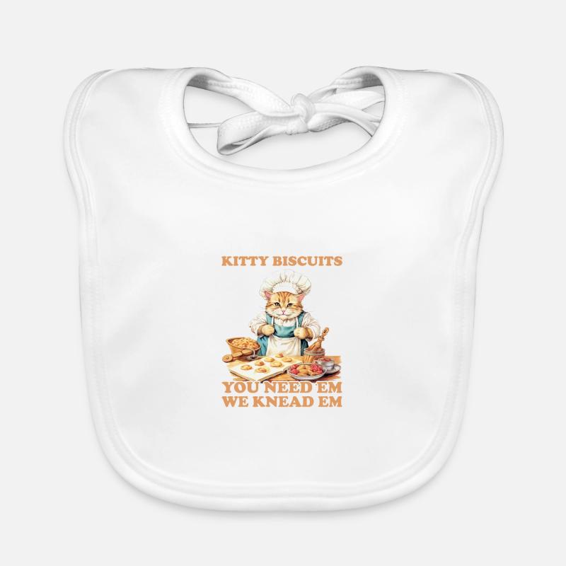 Kitty Biscuits Katze Kater Kekse Bäcker Backen Baby Bio-Lätzchen