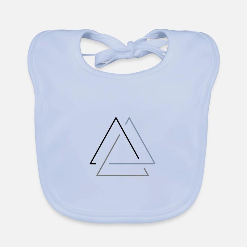 Berge Triangle – in a triad Organic Baby Bibs