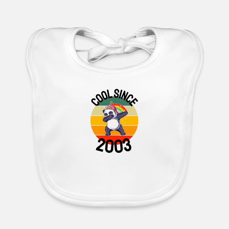 Cool Seit 2003 Retro Dabbing Panda 19. Geburtstag Baby Bio-Lätzchen