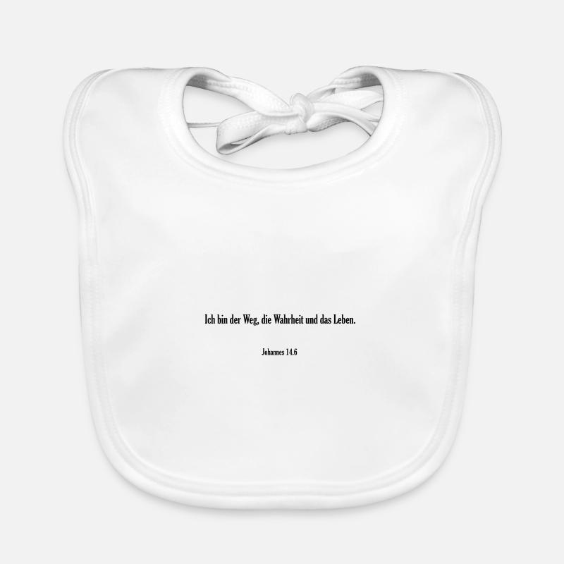 Bibelvers - Johannes 14.6 Baby Bio-Lätzchen