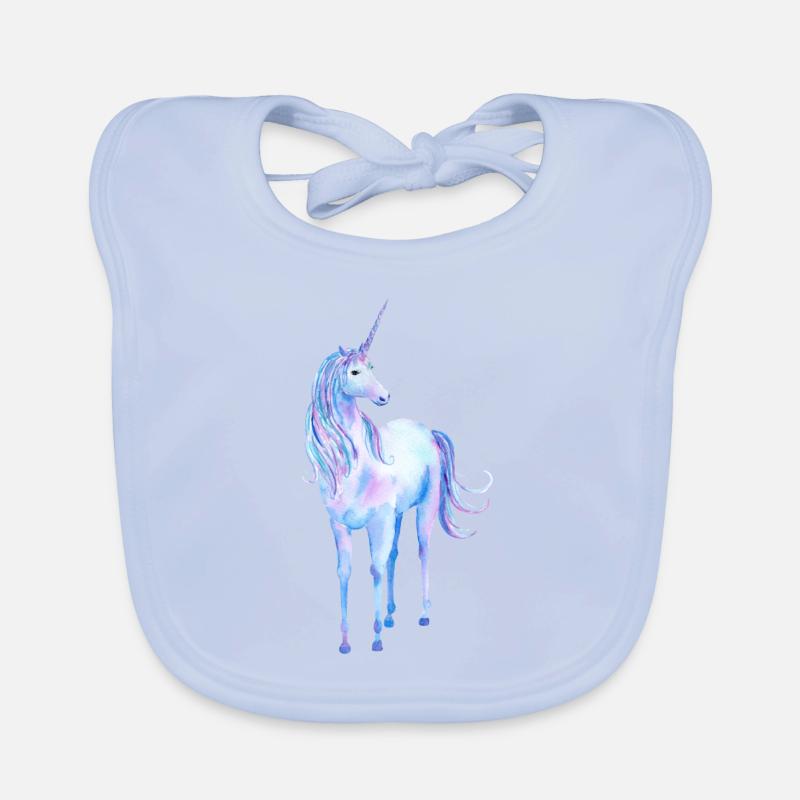 Unicorn / Einhorn 20 3 Baby Bio-Lätzchen
