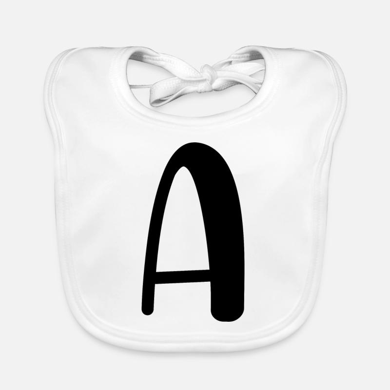 Buchstabe a Baby Bio-Lätzchen