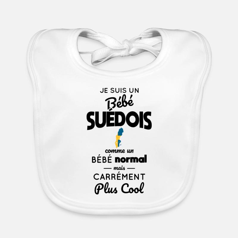Bébé Suédois comme un Bébé normal mais plus Cool Bavoir bio Bébé
