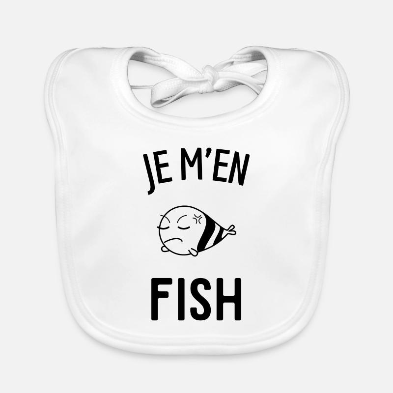 Je m'en fish Bavoir bio Bébé