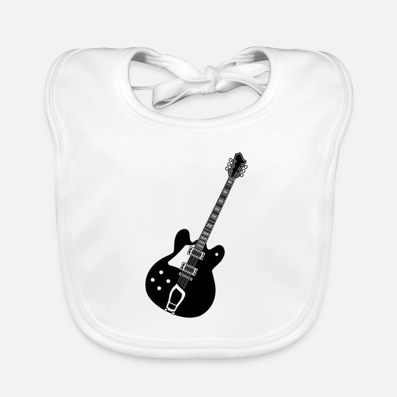 E Gitarre Baby Bio-Lätzchen