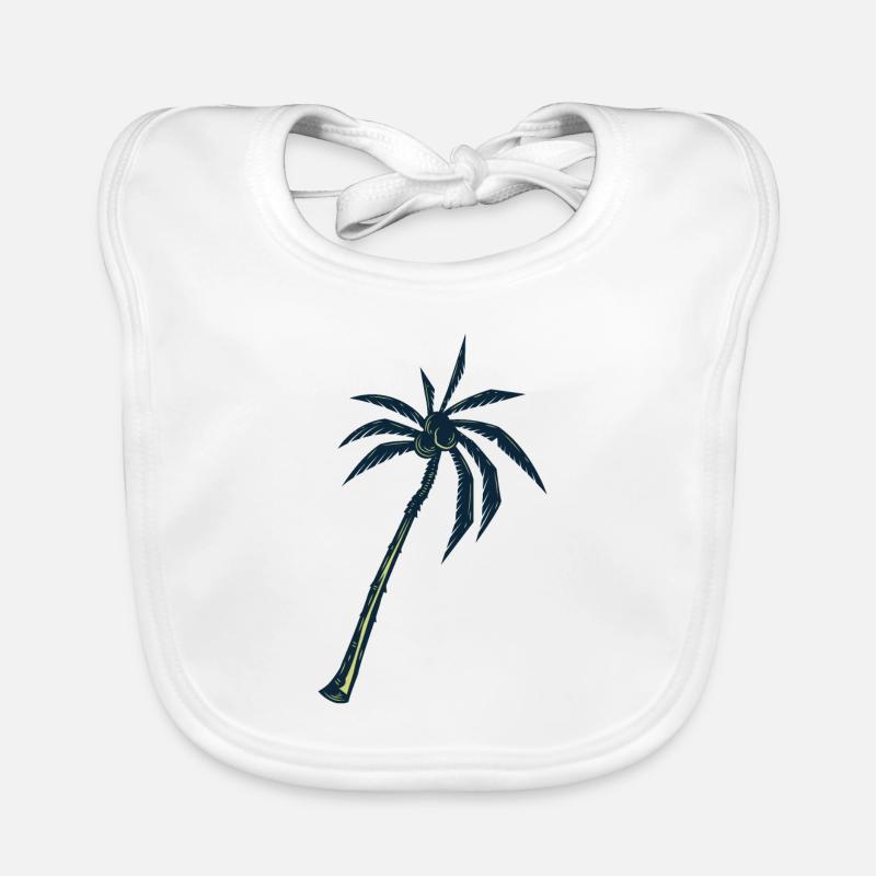 Palm tree Organic Baby Bibs