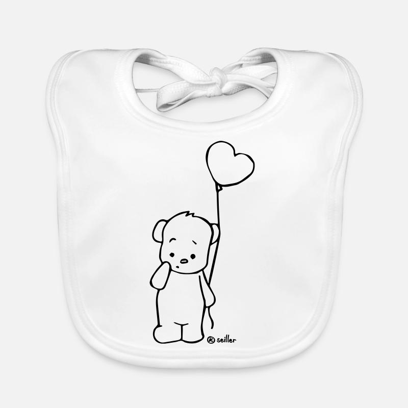 Verliebter Teddy Baby Bio-Lätzchen