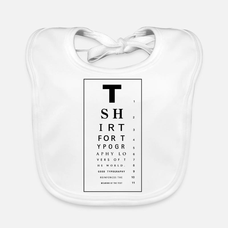 Type TSHIRT Organic Baby Bibs