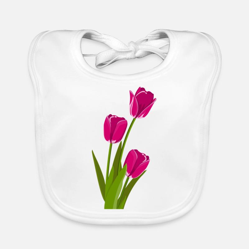 Tulpe Geschenk Geschenkidee Baby Bio-Lätzchen