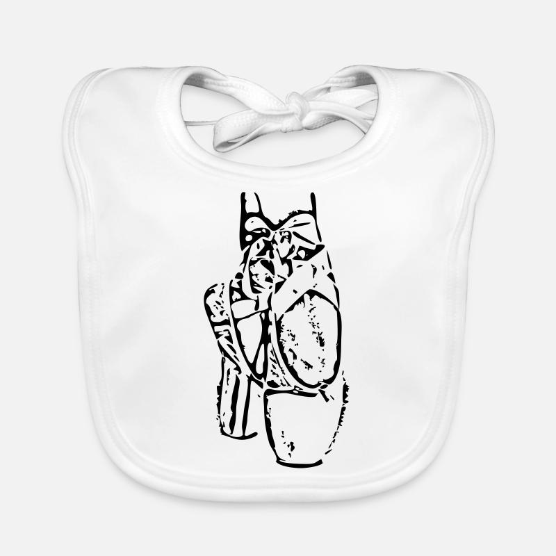 Ballet pointe shoes Organic Baby Bibs