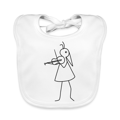 RUNNY-Musiker-Violine - Baby Bio-Lätzchen