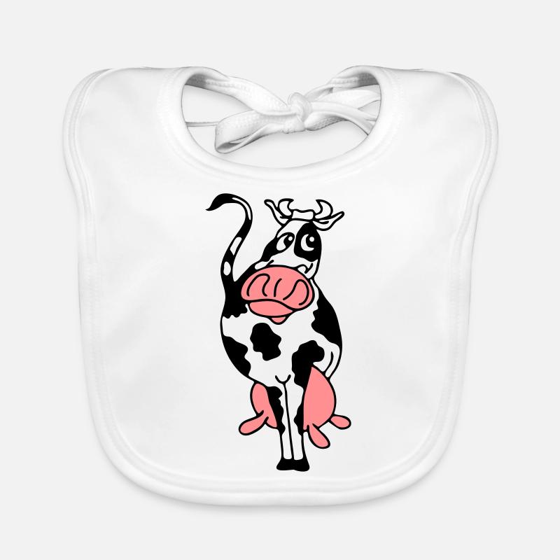cow 2 Organic Baby Bibs