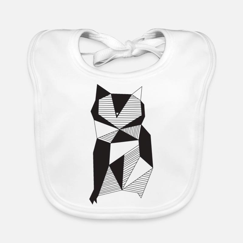 Owl - Black and White Organic Baby Bibs