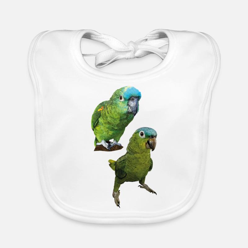 Perroquets d’Amazone Bavoir bio Bébé