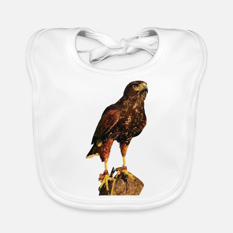 Reddish-reddish hawk Organic Baby Bibs