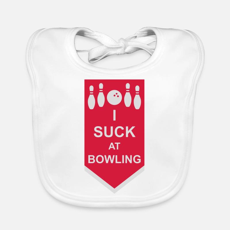 I suck at bowling Baby Bio-Lätzchen