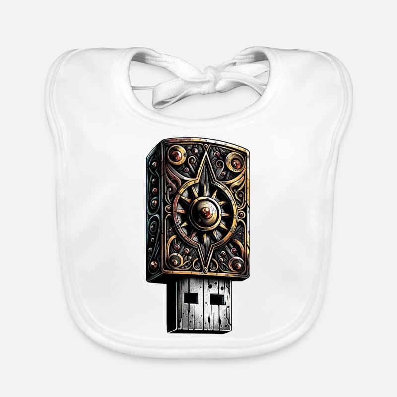 Dunkler USB-Stick Baby Bio-Lätzchen
