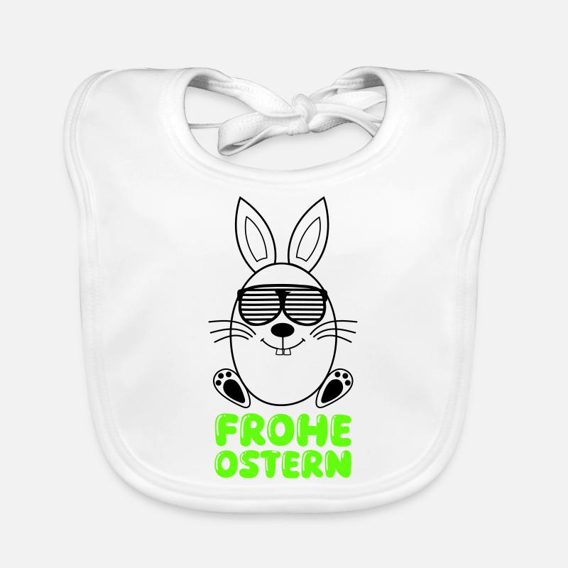 happy Easter Organic Baby Bibs