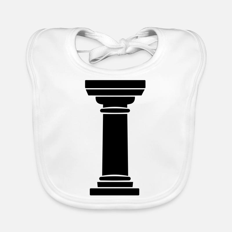 Greek Column Organic Baby Bibs