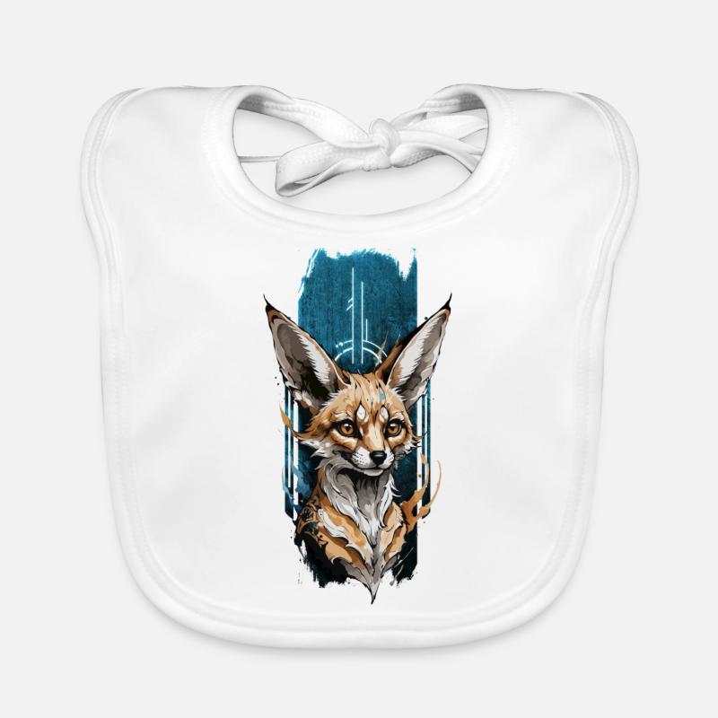 Desert Sprite: Fennec Fox Organic Baby Bibs
