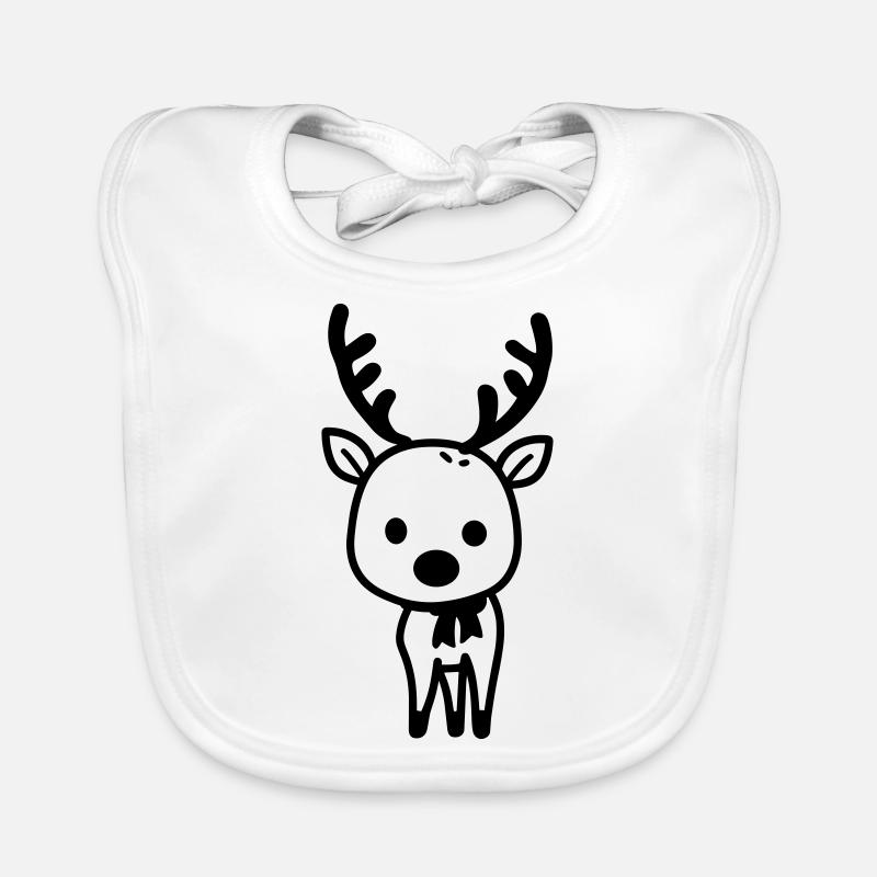 Cerf Bavoir bio Bébé