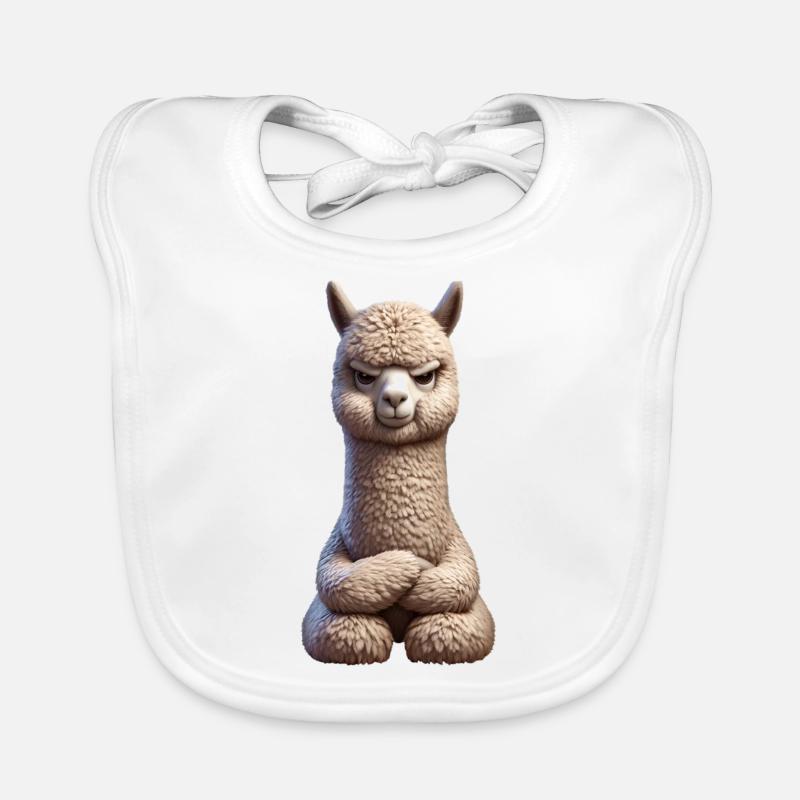 Alpaca grim 1 Organic Baby Bibs